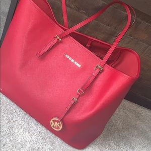Beautiful Michael Kors Cherry Red Purse